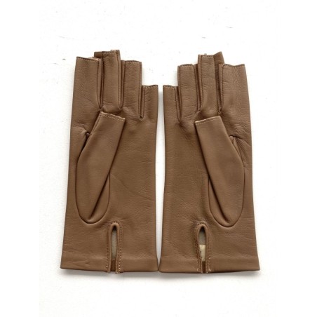 Mitaines femme Jeanne cuir agneau et soie – Artisanat
