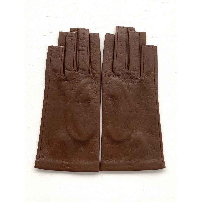 Mitaines femme Jeanne cuir agneau et soie – Artisanat