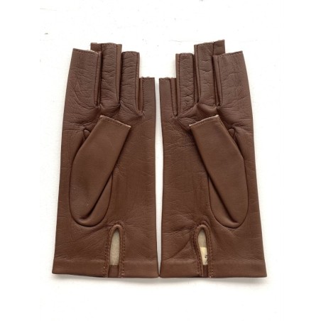 Mitaines femme Jeanne cuir agneau et soie – Artisanat