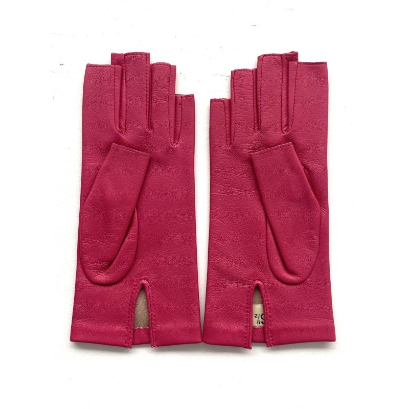 Mitaines femme Jeanne cuir agneau et soie – Artisanat