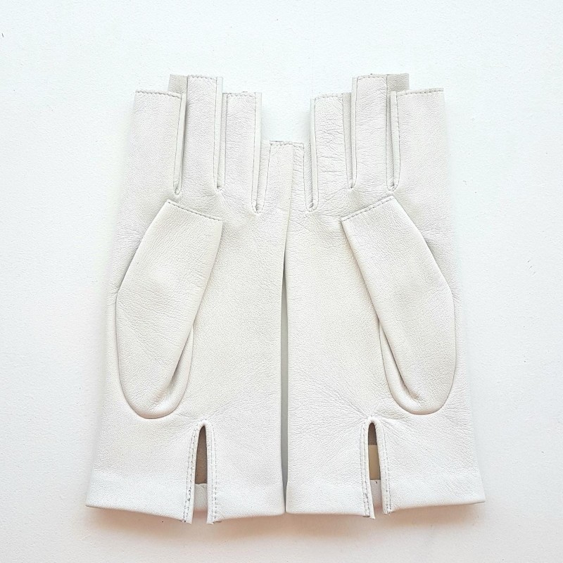 Mitaines femme Jeanne cuir agneau et soie – Artisanat