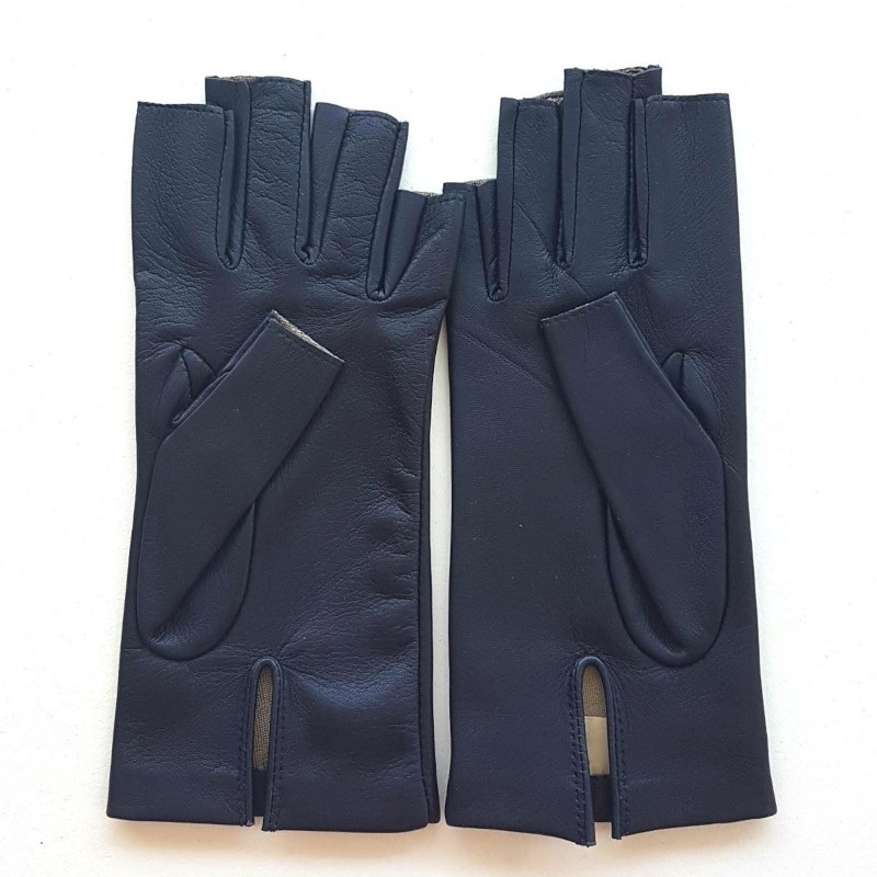 Mitaines femme Jeanne cuir agneau et soie – Artisanat