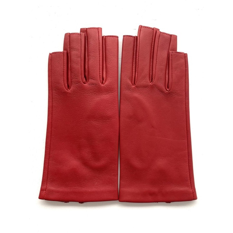 Mitaines femme Jeanne cuir agneau et soie – Artisanat