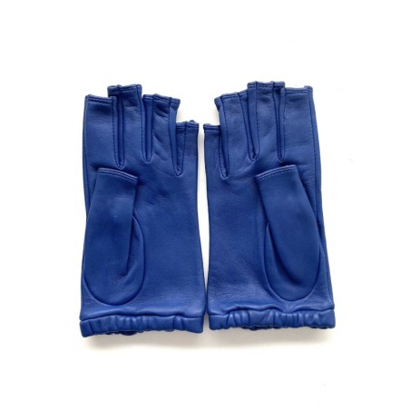 Mitaines Evelyne femme en cuir d’agneau et soie – Artisanat
