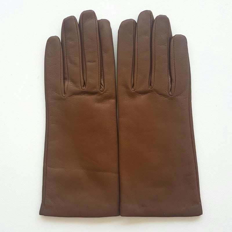 Gants femme Capucine cuir d’agneau et cachemire – Élégance française