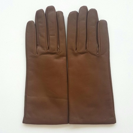 Gants femme Capucine cuir d’agneau et cachemire – Élégance française