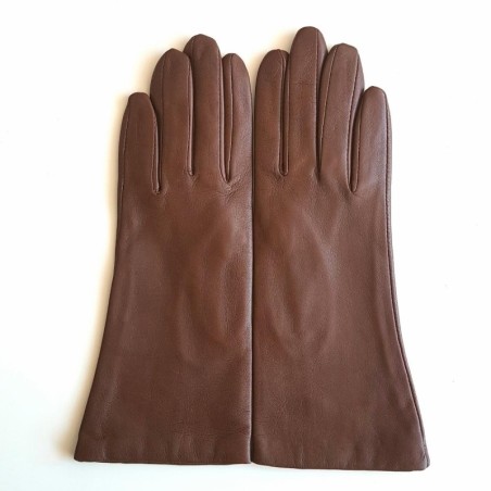Gants Coline femme cuir d’agneau et soie – Classiques élégants