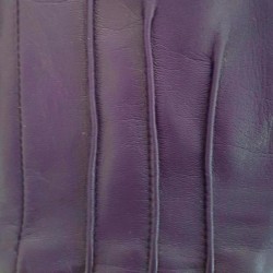 Gants en Cuir d'Agneau Améthyste Charcoal Poincaré Doublés Soie.