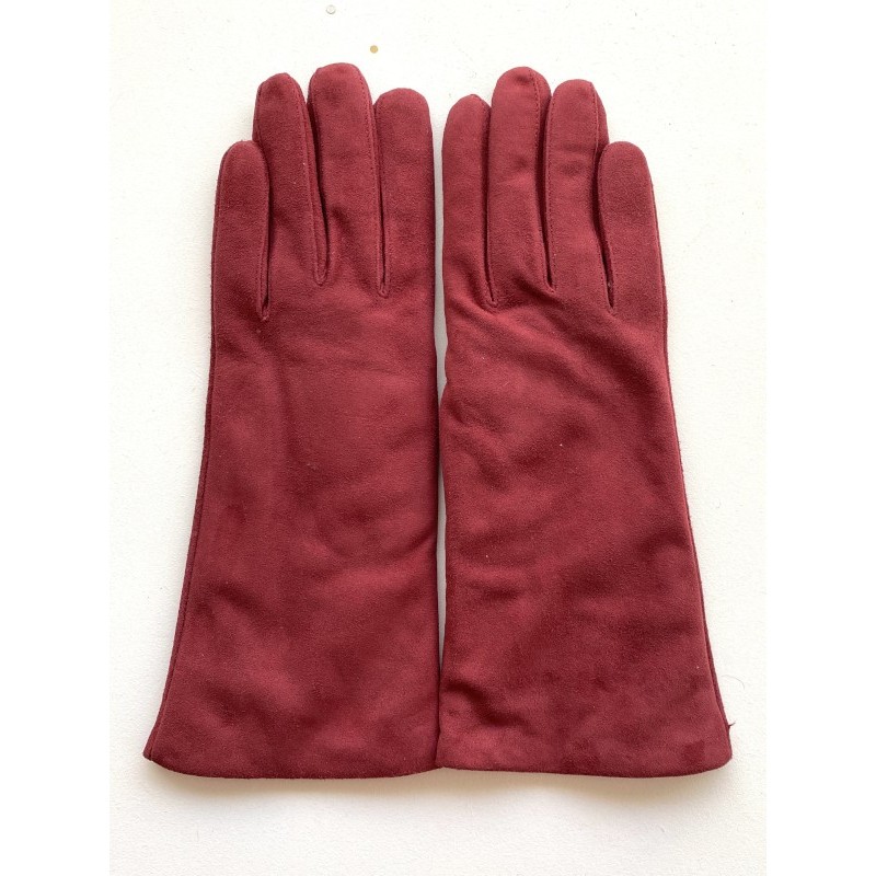 Coline Bis women’s suede leather and cashmere gloves – André Poujade