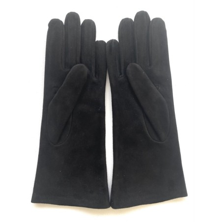 Gants femme Coline Bis cuir de chèvre velours et soie – Artisanat