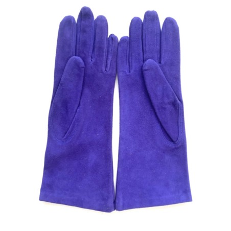 Gants femme Coline Bis cuir de chèvre velours et soie – Artisanat
