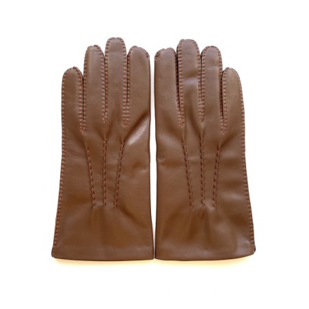 Men’s Pierre gloves in lambskin leather and silk –Craftsmanship