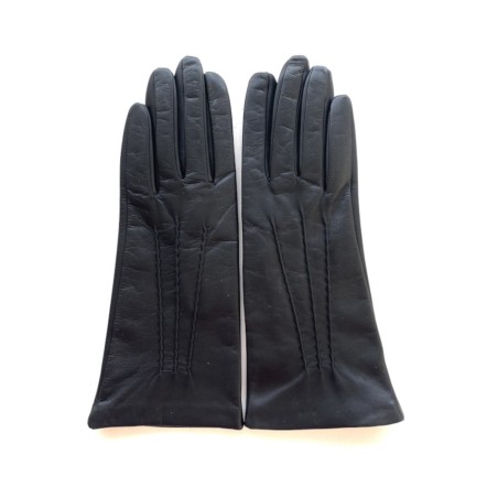 Gants femme CELIA en cuir d’agneau et soie – élégance artisanale