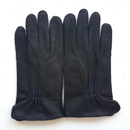 Men’s Marc gloves in soft deer leather with wool lining – Handcrafted