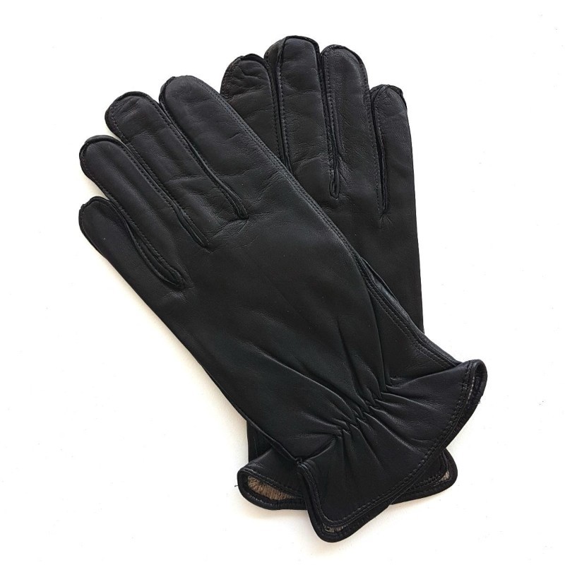 Men’s ANTONIN gloves – Lambskin and silk, handcrafted