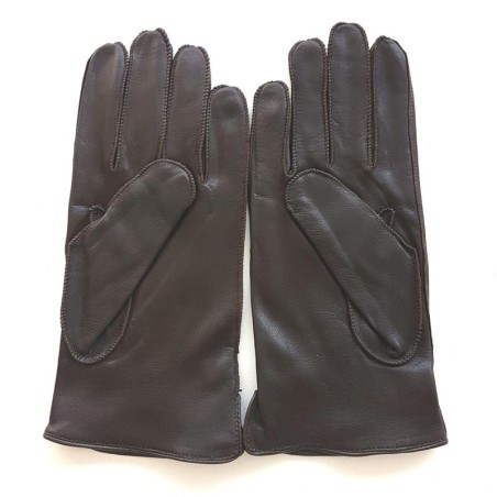 Gants homme ANTONIN cuir d’agneau et cachemire – Fabrication artisanale