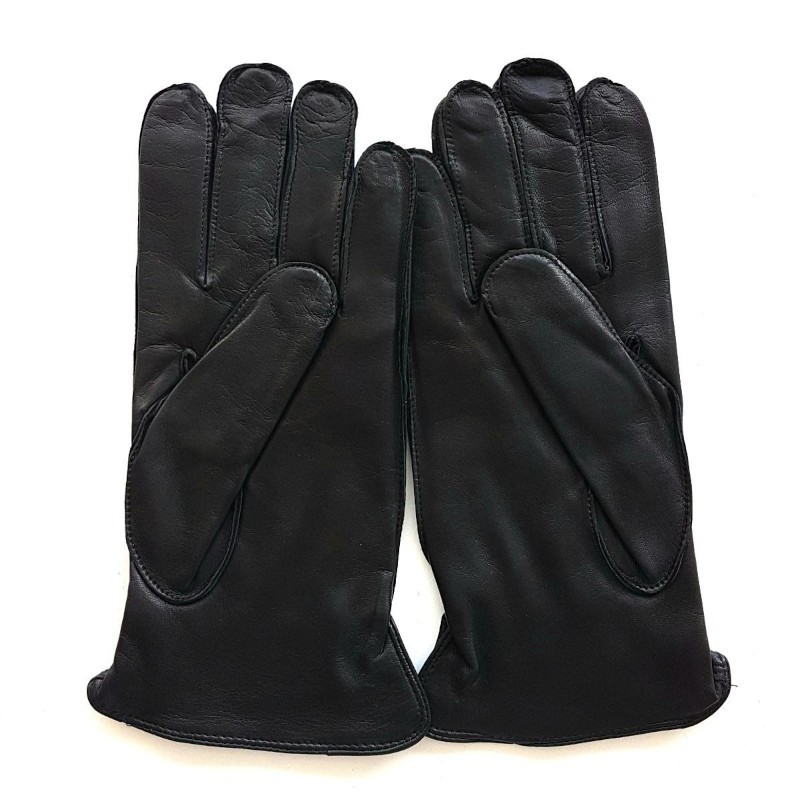 Gants homme ANTONIN cuir d’agneau et cachemire – Fabrication artisanale