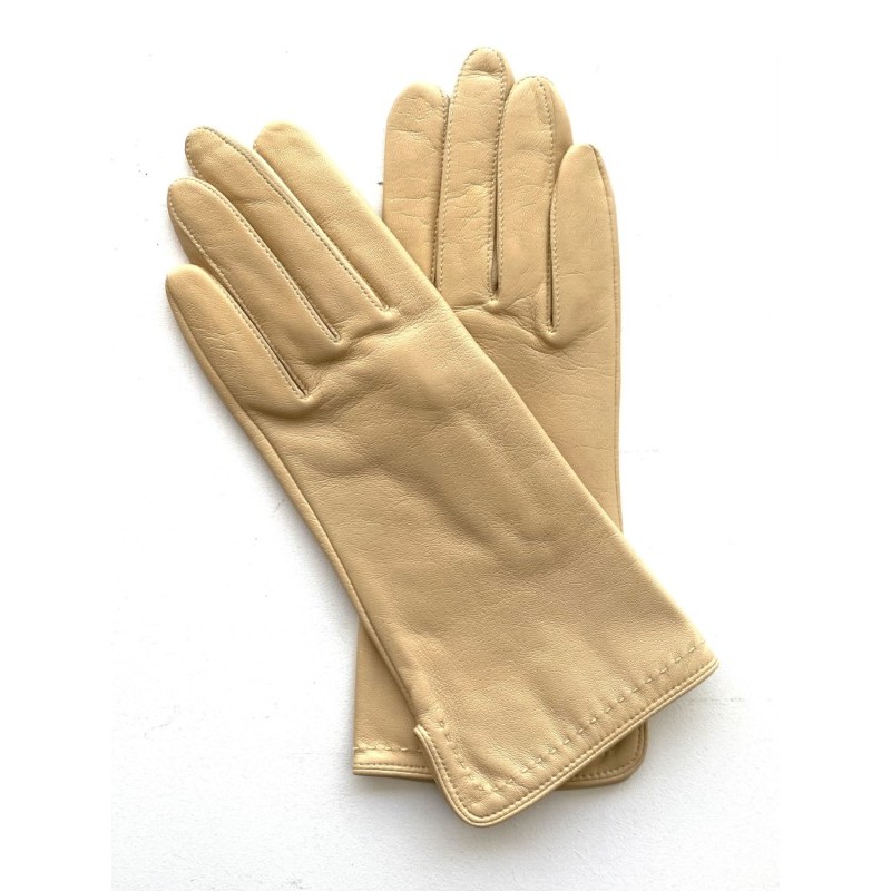 Violette women’s gloves in lambskin and silk – André Poujade