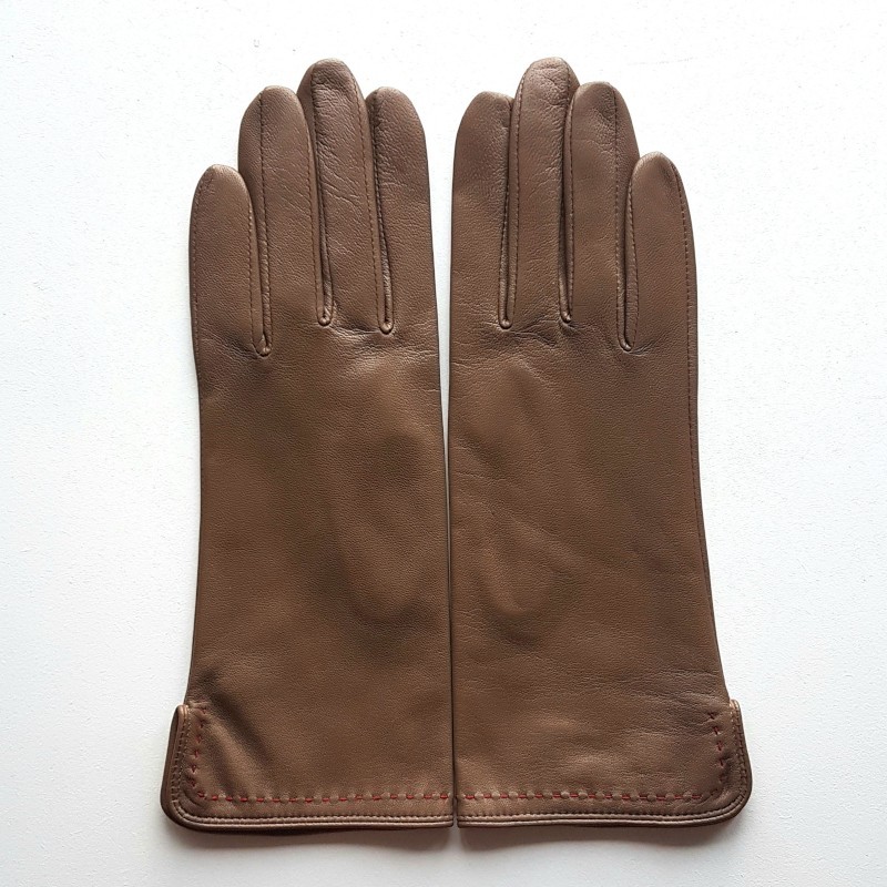 Violette women’s gloves in lambskin and silk – André Poujade