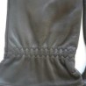 Gants en cuir d'Agneau Gris Milo Doublure en Soie.
