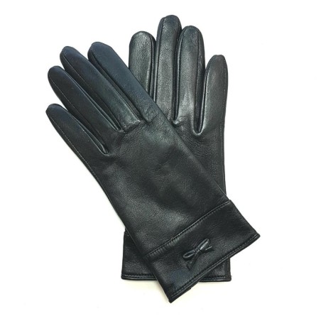 Gants femme Anémone cuir d’agneau et cachemire – Maison André Poujade