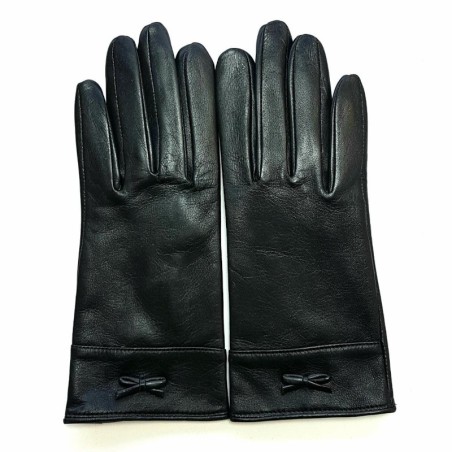 Gants femme Anémone cuir d’agneau et cachemire – Maison André Poujade