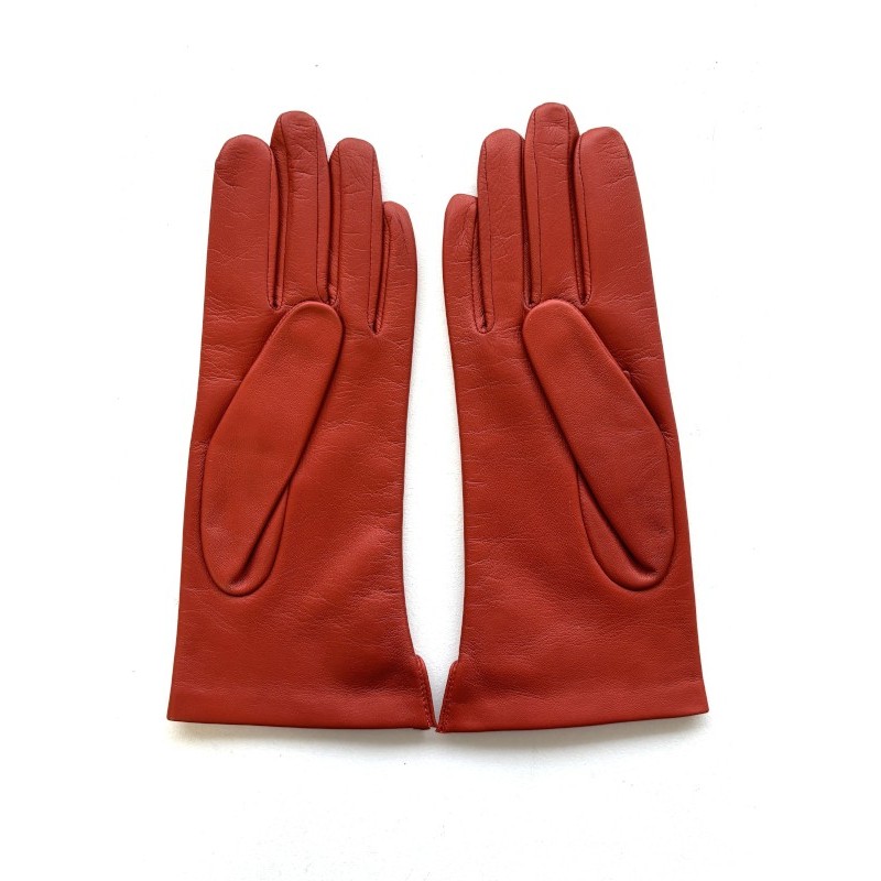 Gants femme Clémentine cuir d’agneau et soie