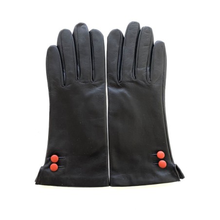 Gants femme Clémentine cuir d’agneau et soie