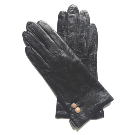 Gants femme Clémentine cuir d’agneau et soie