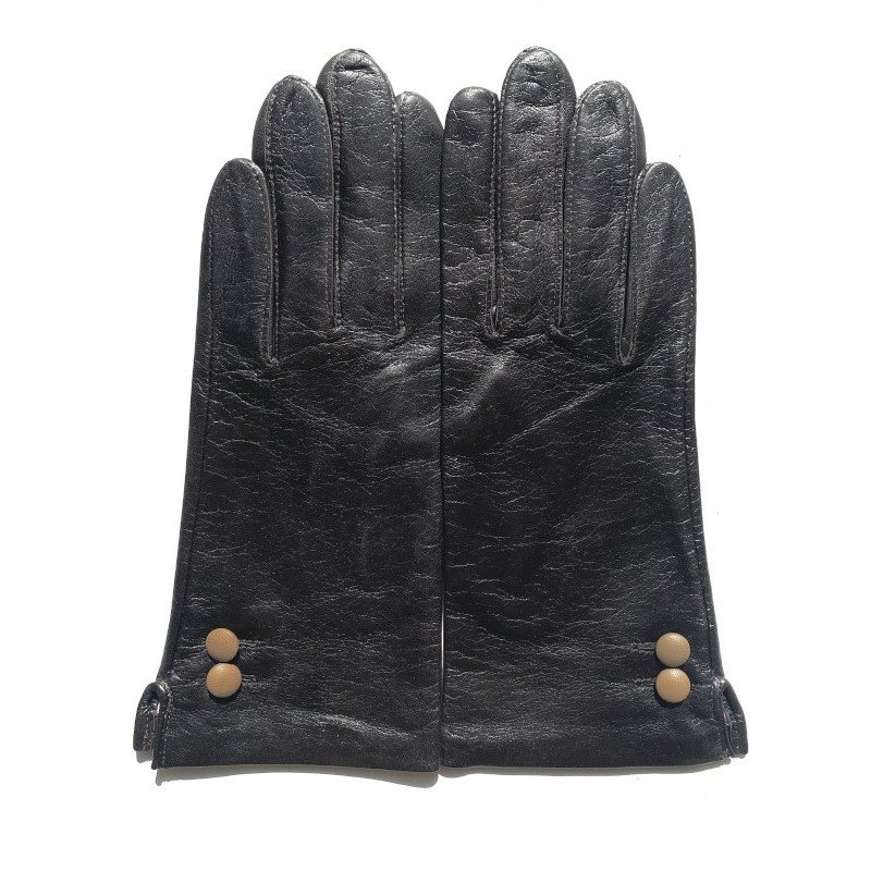 Clémentine Women’s Lambskin and Silk Gloves