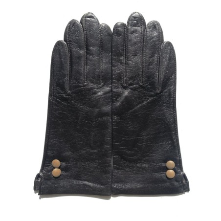Gants femme Clémentine cuir d’agneau et soie
