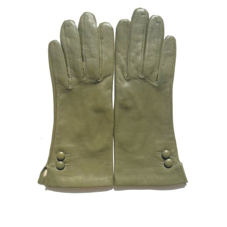 Gants femme Clémentine cuir d’agneau et soie