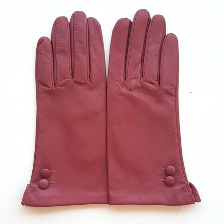 Gants femme Clémentine cuir d’agneau et soie