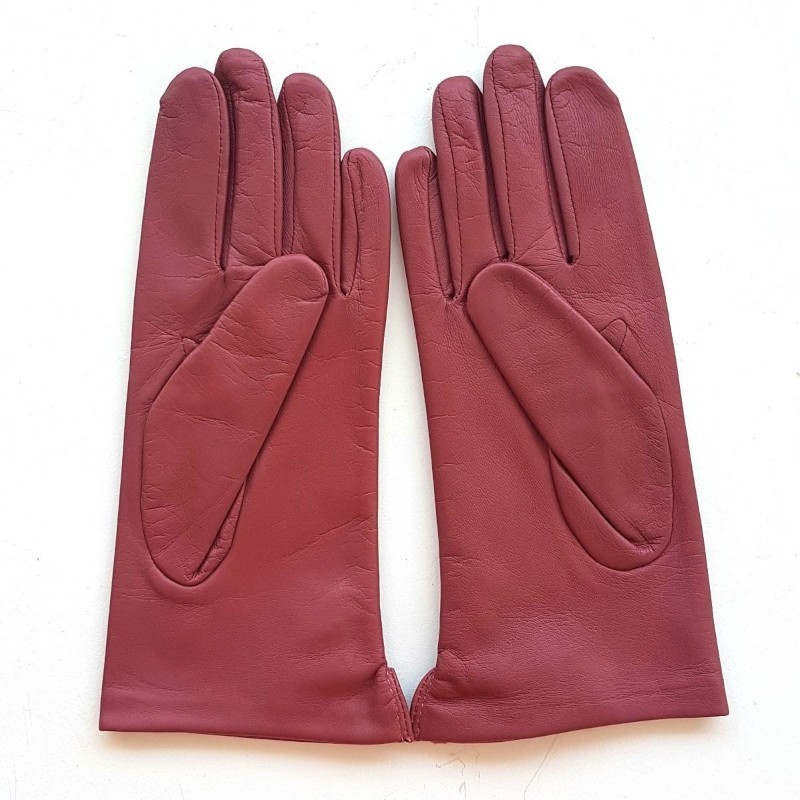 Gants femme Clémentine cuir d’agneau et soie