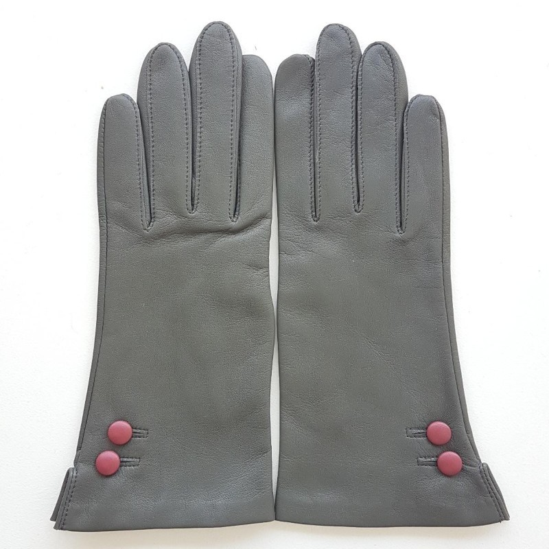 Gants femme Clémentine cuir d’agneau et soie