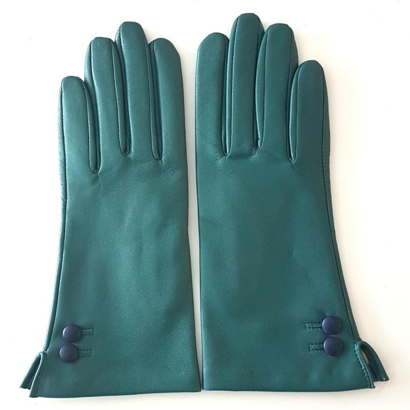 Clémentine Women’s Lambskin and Silk Gloves