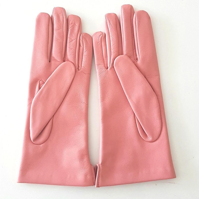 Gants femme Clémentine cuir d’agneau et soie