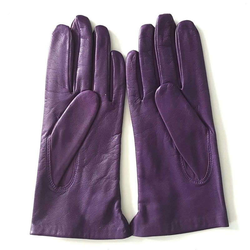 Clémentine Women’s Lambskin and Silk Gloves