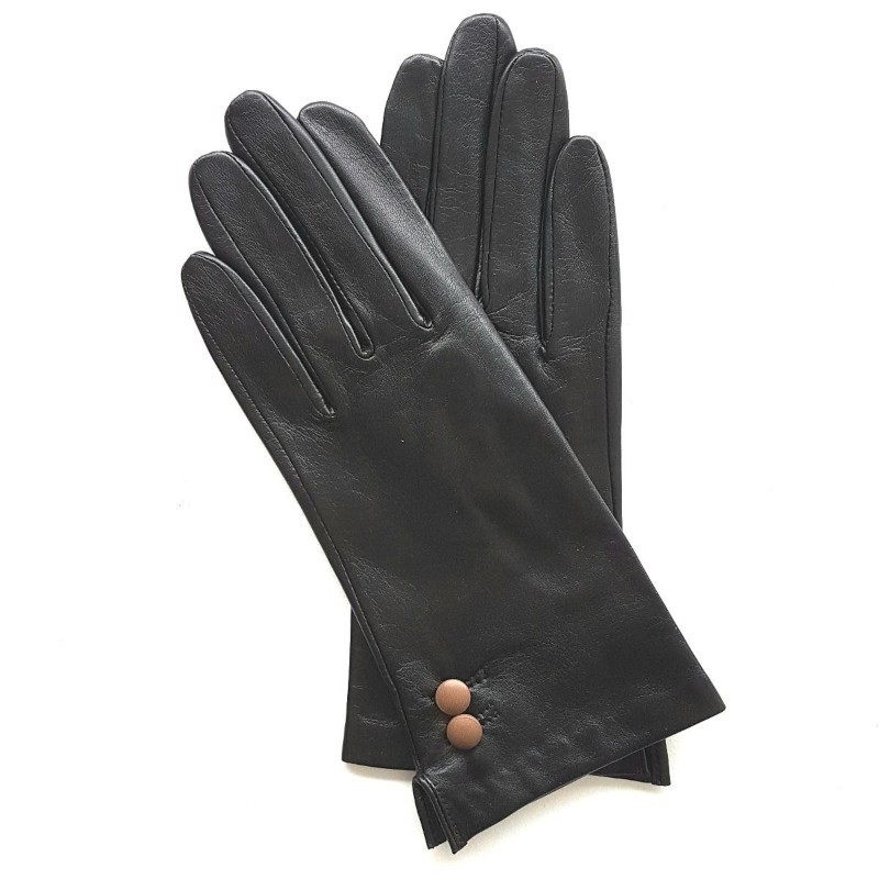Clémentine Women’s Lambskin and Silk Gloves