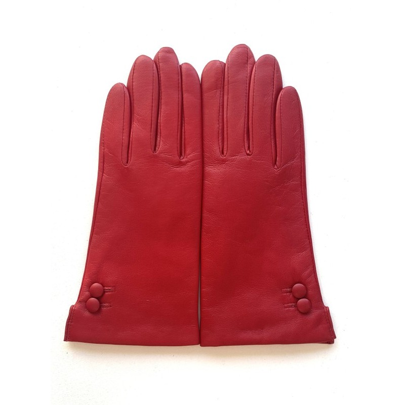 Gants femme Clémentine en cuir d’agneau et cachemire – André Poujade