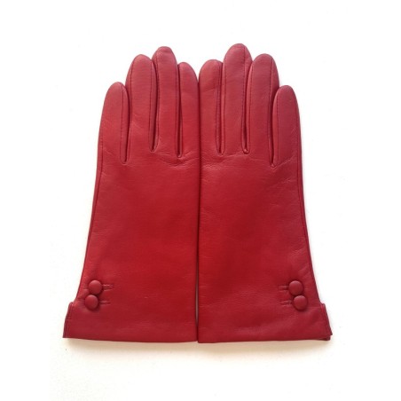 Gants femme Clémentine en cuir d’agneau et cachemire – André Poujade