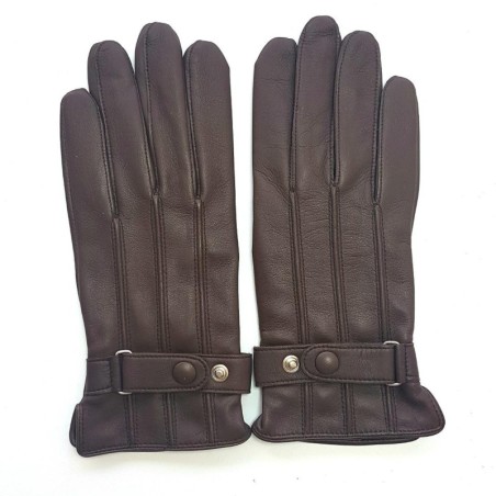 Men’s lambskin gloves with silk lining – Sport chic style