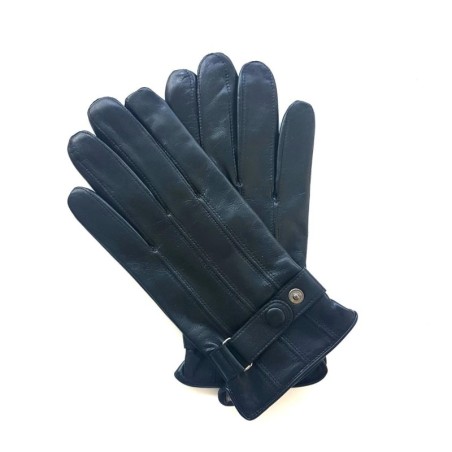 Gants homme cuir d’agneau doublés soie – Style sport chic