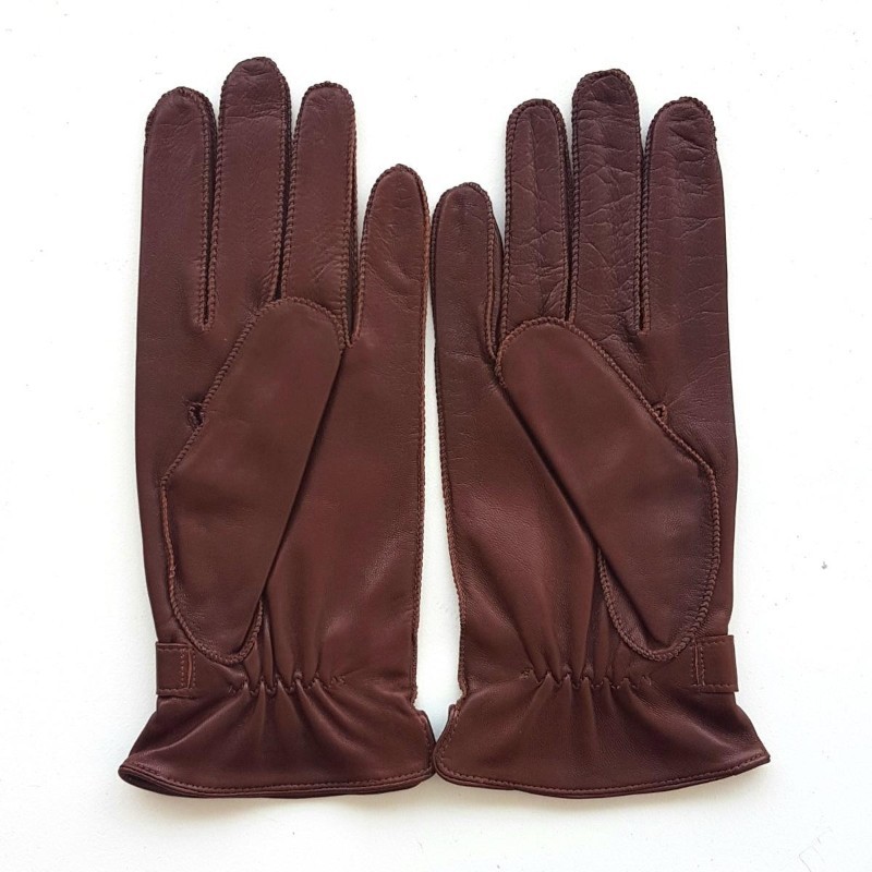 Gants homme cuir d’agneau doublés bemberg – Style sport chic