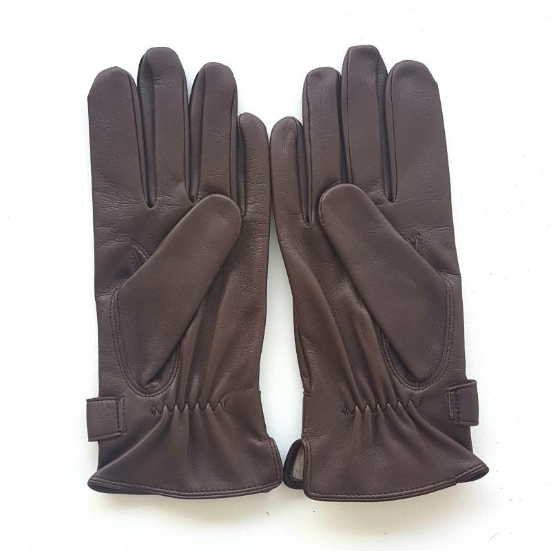 Gants homme cuir d’agneau doublés cachemire – Style sport chic