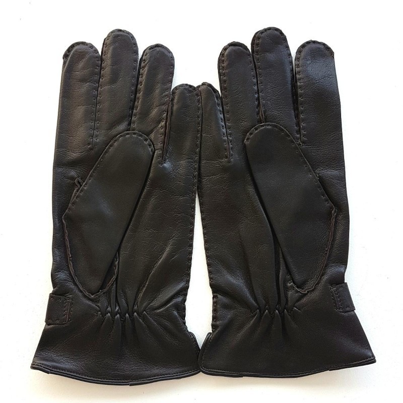 Basile Men’s Gloves – Soft Lambskin & Silk, Handcrafted Elegance