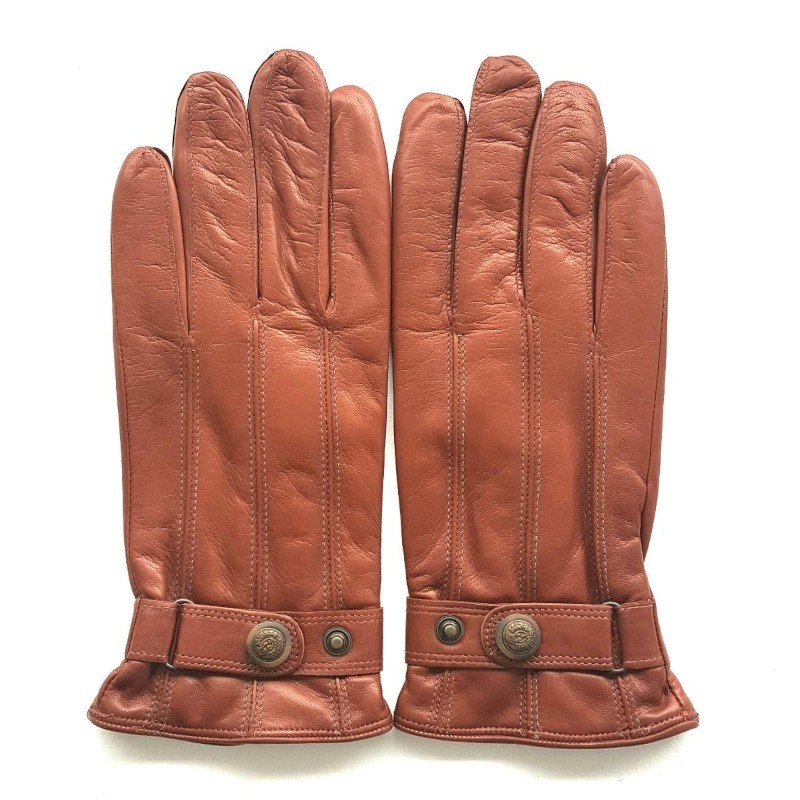 Gants Homme Jules cuir d’agneau et polaire – Élégance et confort