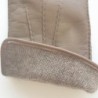 Gants en Cuir d'Agneau Sable Marc Doublure en Cachemire.