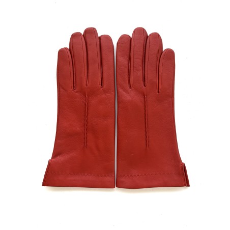 Gants en Cuir d'Agneau Navy Doublés Soie.