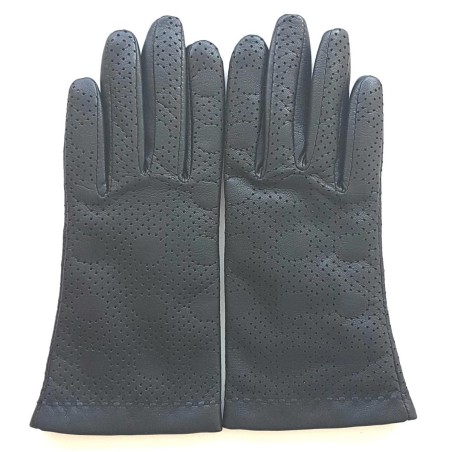 Gants femme lina cuir d’agneau et cachemire – Création Poujade